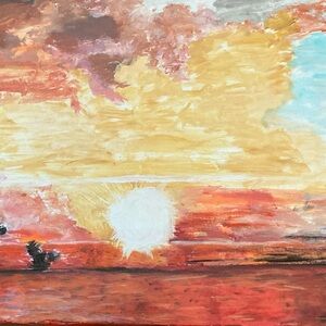 Print on finished canvas from my original acrylic painting.